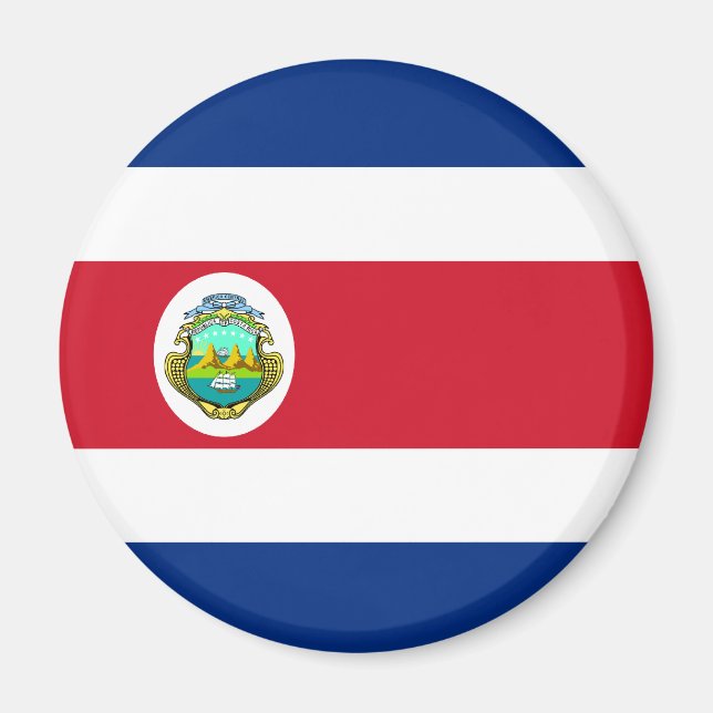 Imán Magnate de Bandera de Costa Rica (Frente)