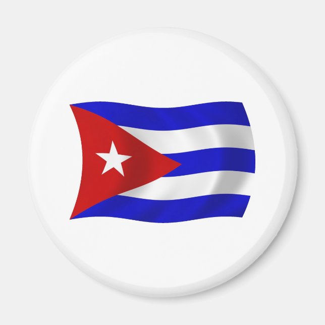 Imán Magnate de Bandera de Cuba (Frente)