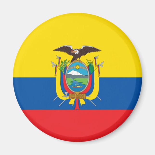 Imán Magnate de Bandera de Ecuador (Frente)