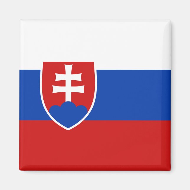 Imán Magnate de bandera de Eslovaquia (Frente)