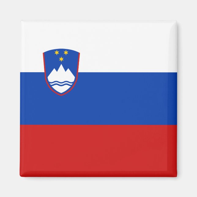 Imán Magnate de bandera de Eslovenia (Frente)