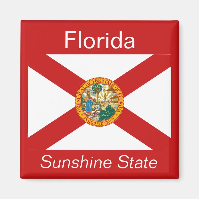 Imán Magnate de bandera de Florida (Frente)