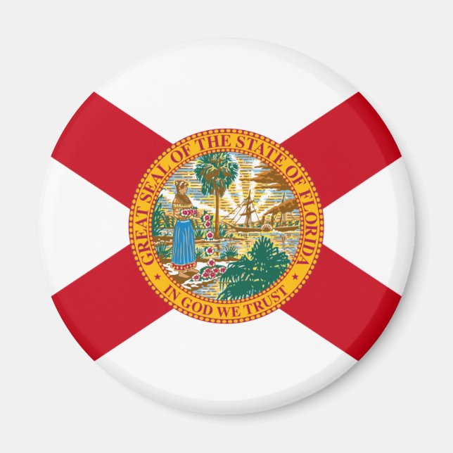 Imán Magnate de bandera de Florida (Frente)