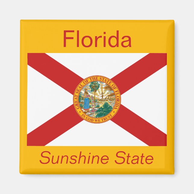Imán Magnate de bandera de Florida (Frente)