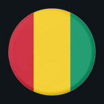 Imán Magnate de Bandera de Guinea<br><div class="desc">Revista con bandera de la República de Guinea.</div>