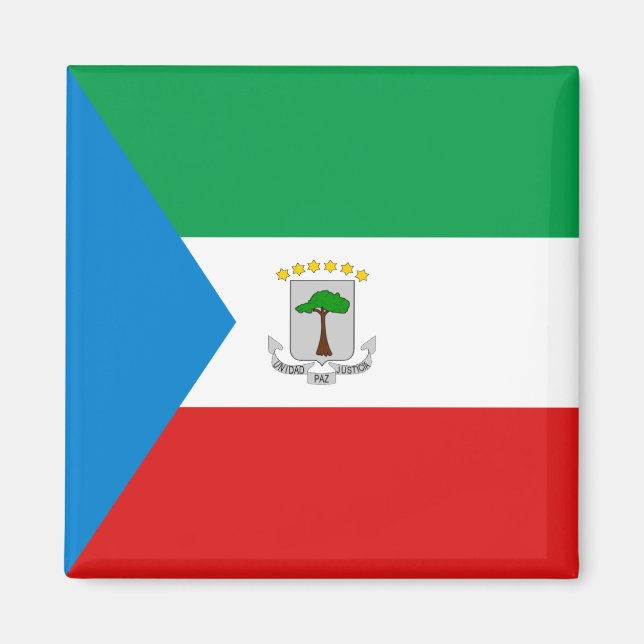 Imán Magnate de Bandera de Guinea Ecuatorial (Frente)