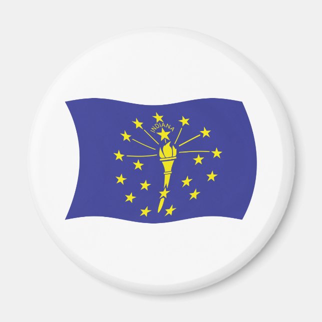 Imán Magnate de Bandera de Indiana (Frente)