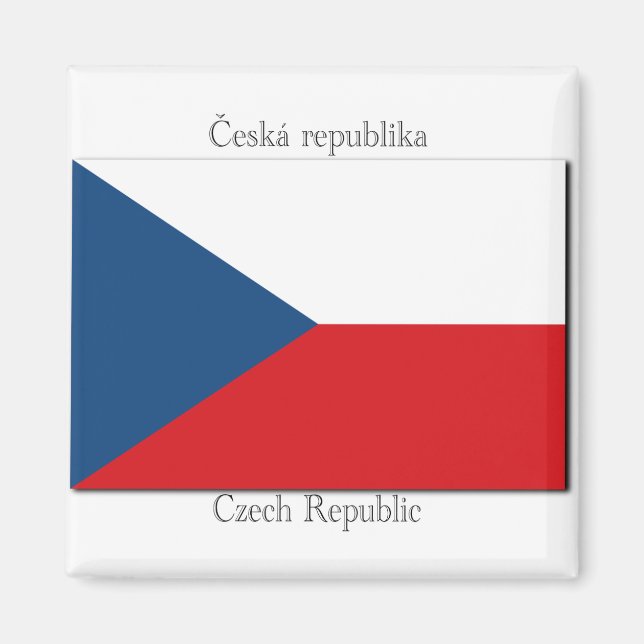 Imán Magnate de bandera de la República Checa (Frente)