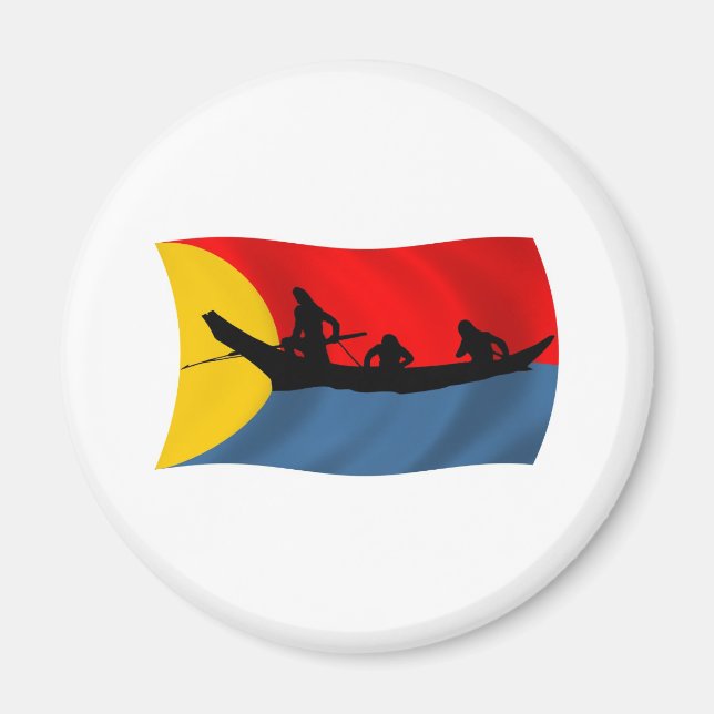 Imán Magnate de bandera de la tribu Clatsop (Frente)