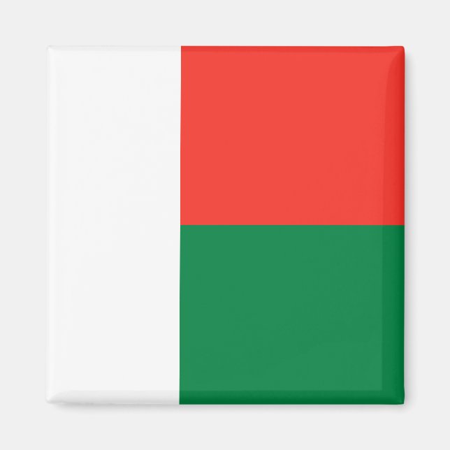 Imán Magnate de bandera de Madagascar (Frente)