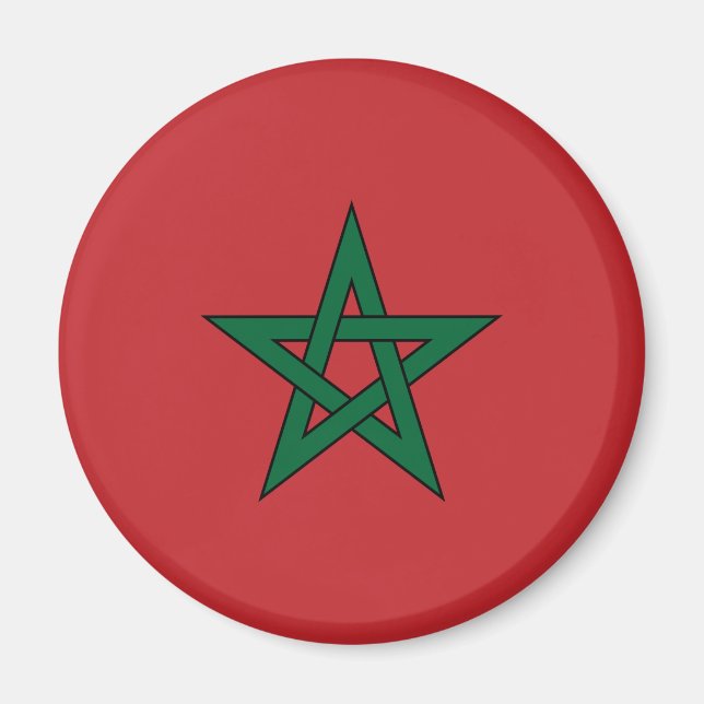 Imán Magnate de bandera de Marruecos (Frente)