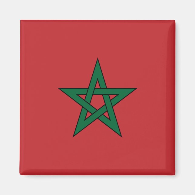 Imán Magnate de bandera de Marruecos (Frente)