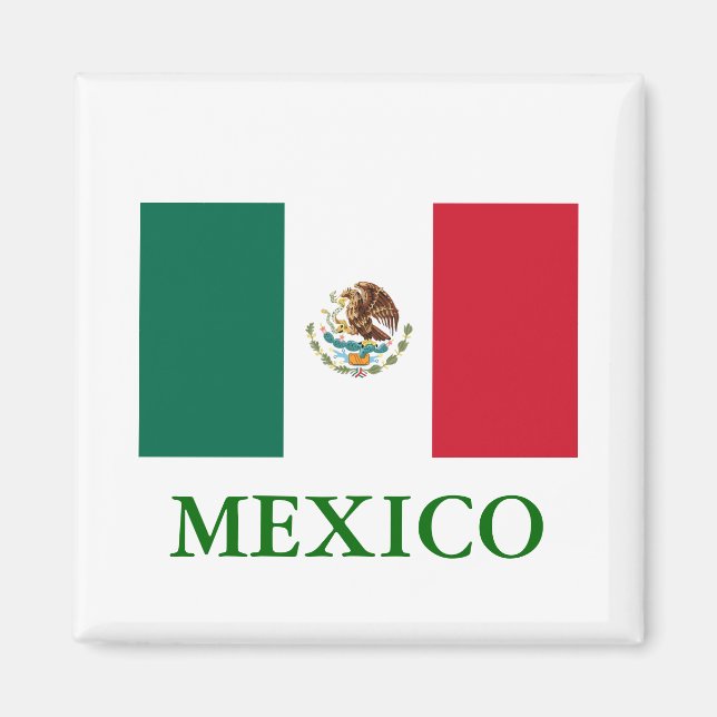Imán Magnate de Bandera de México (Frente)