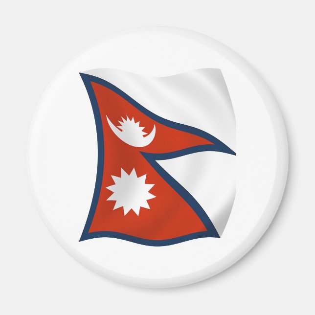 Imán Magnate de bandera de Nepal (Frente)