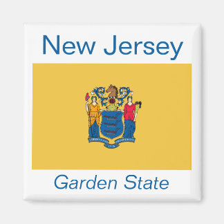 Imán Magnate de Bandera de Nueva Jersey