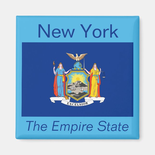 Imán Magnate de Bandera de Nueva York (Frente)