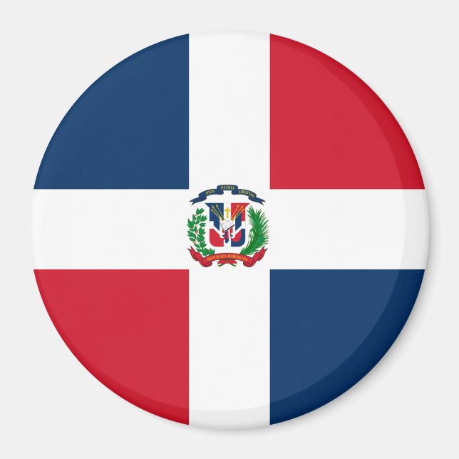 Imán Magnate de bandera de República Dominicana (Frente)