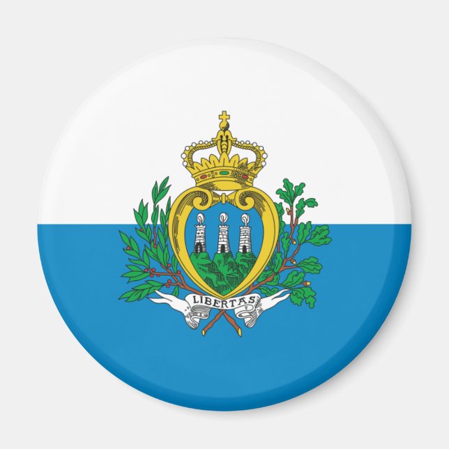 Imán Magnate de Bandera de San Marino (Frente)