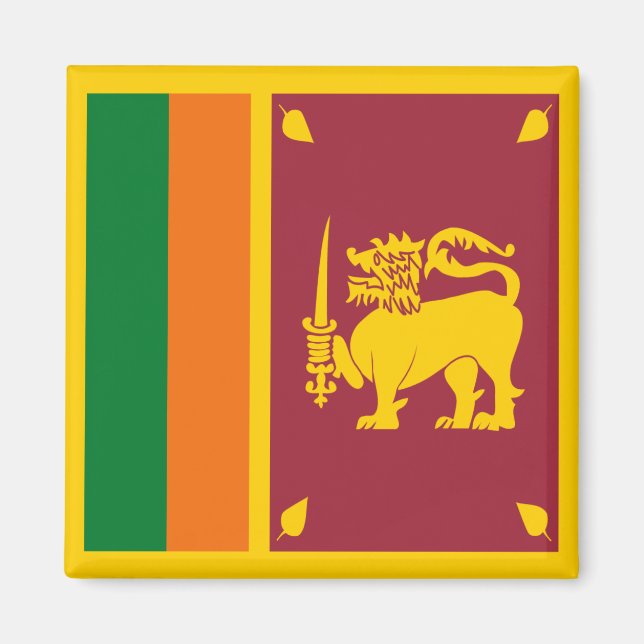Imán Magnate de bandera de Sri Lanka (Frente)