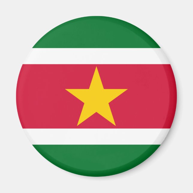 Imán Magnate de bandera de Surinam (Frente)