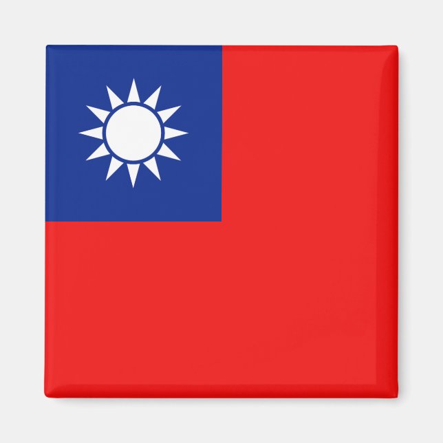 Imán Magnate de bandera de Taiwán (Frente)