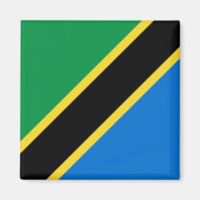 Imán Magnate de Bandera de Tanzania (Frente)