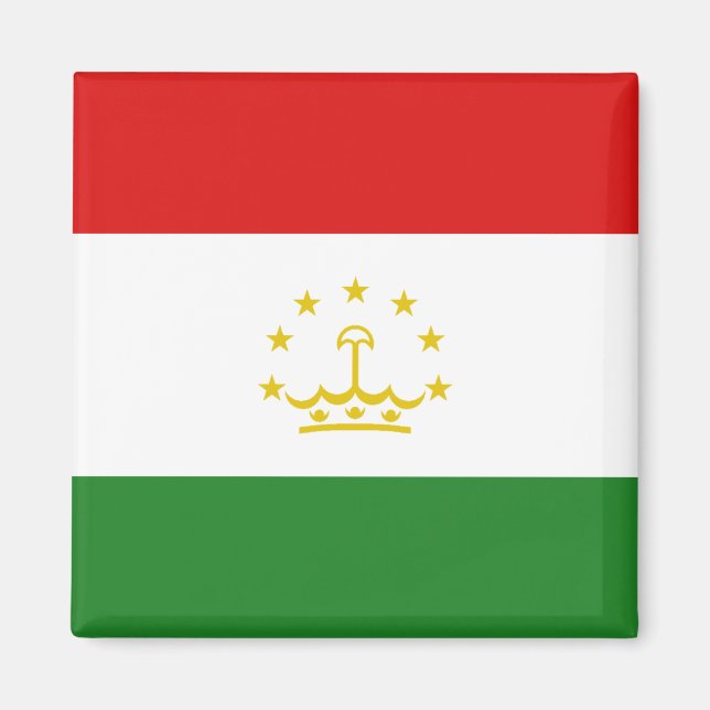 Imán Magnate de bandera de Tayikistán (Frente)
