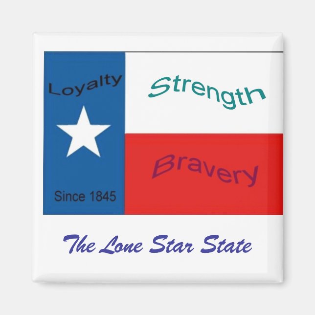 Imán Magnate de Bandera de Texas (Frente)