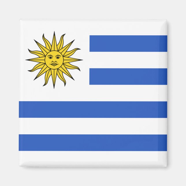 Imán Magnate de Bandera de Uruguay (Frente)