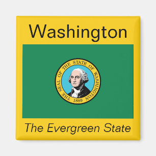 Imán Magnate de Bandera de Washington