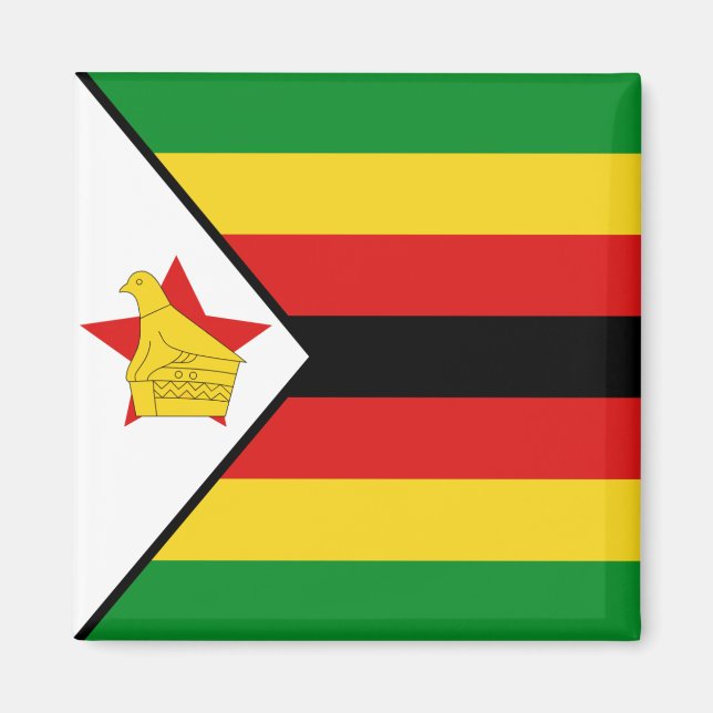 Imán Magnate de bandera de Zimbabue (Frente)
