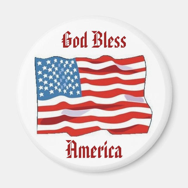 Imán Magnate de bandera estadounidense (Frente)