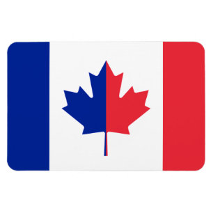 Imán Magnate de Bandera Francés Canadiense