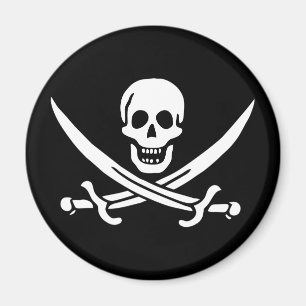 Imán Magnate de bandera pirata de Jolly Roger