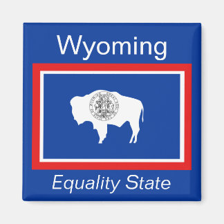 Imán Magnate de bandera Wyoming
