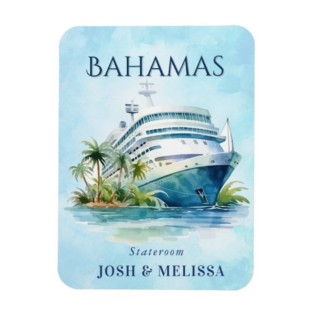 Imán Magnate de barcos de crucero de Bahamas (Vertical)
