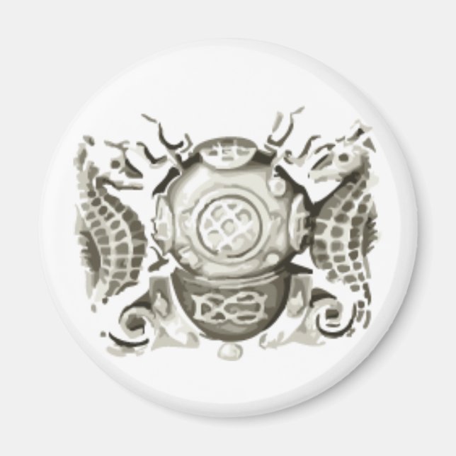 Imán Magnate de buceador maestro (Frente)