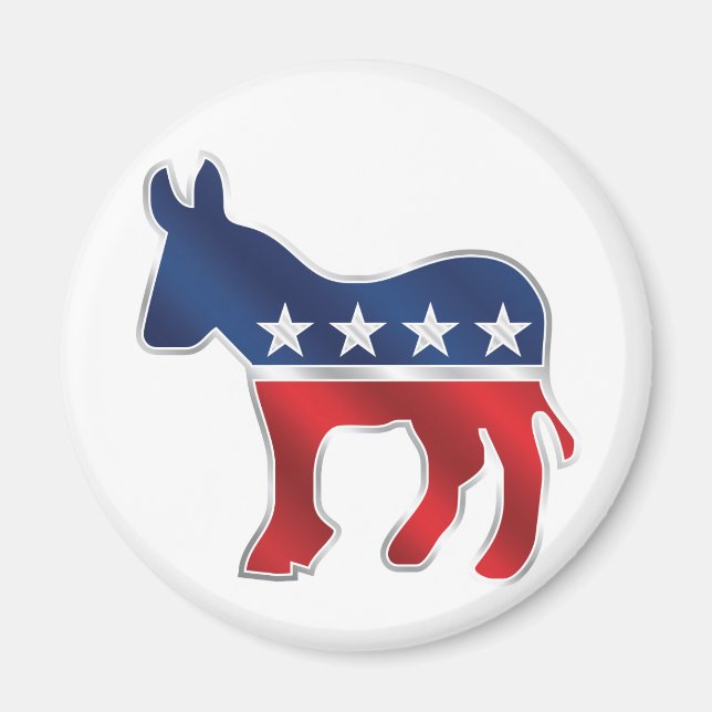 Imán Magnate de burro democrático (Frente)
