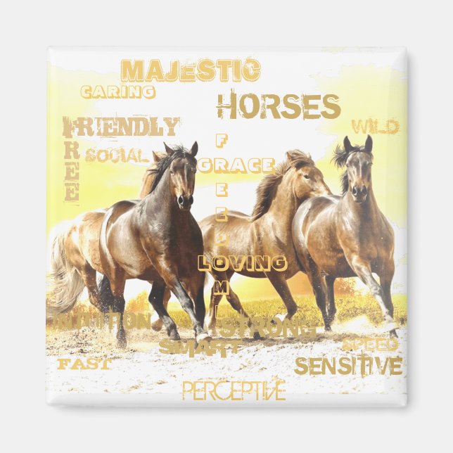 Imán Magnate de caballos majestuoso (Frente)
