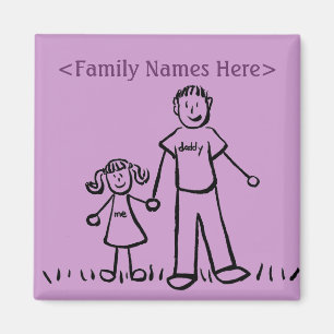 Imán Magnate de caracteres de familia de Personalizado