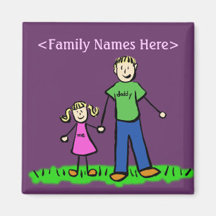 Imán Magnate de caracteres de familia de Personalizado