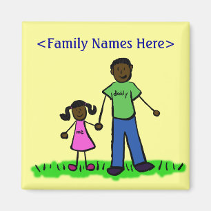 Imán Magnate de caracteres de familia de Personalizado