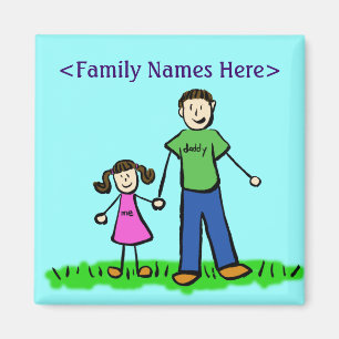 Imán Magnate de caracteres de familia de Personalizado