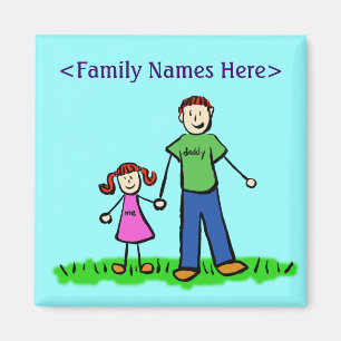 Imán Magnate de caracteres de familia de Personalizado
