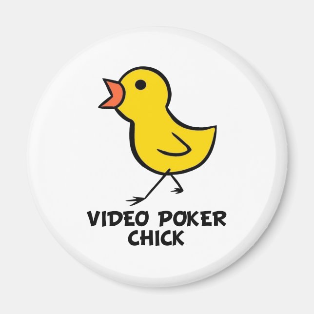 Imán Magnate de Chick de Video Poker (Frente)