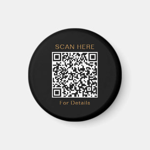 Imán Magnate de Círculo de diseño de código QR único