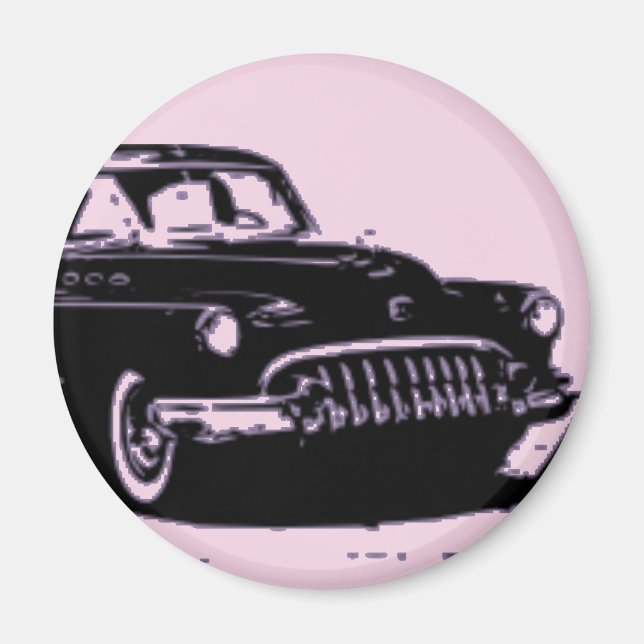 Imán Magnate de coche clásico (Frente)