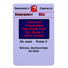 Imán Magnate de contactos de emergencia para lactantes/