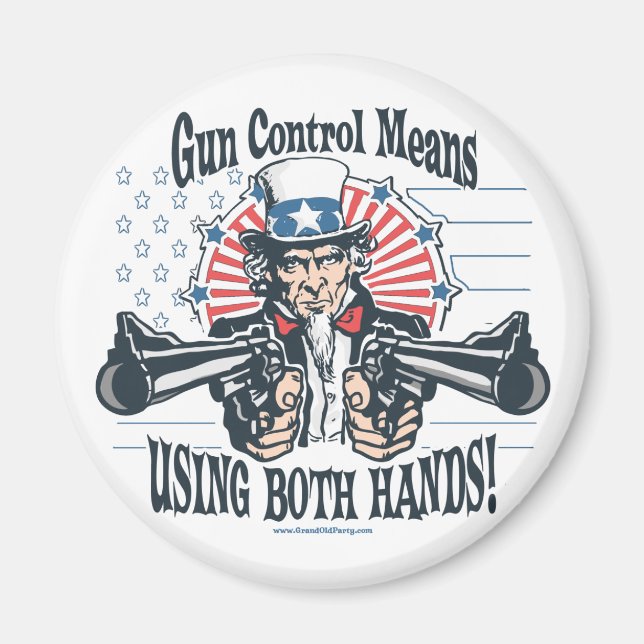 Imán Magnate de control Uncle Sam Gun (Frente)