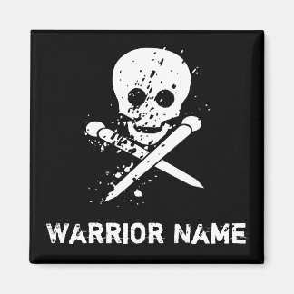 Imán Magnate de cráneo negro Personalizado HA